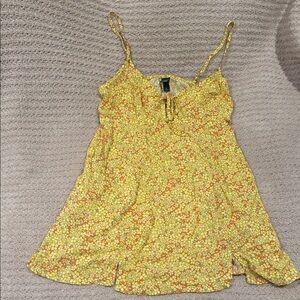Floral Yellow and Orange Spaghetti Strap Dress *BUNDLE*